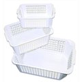 School Smart School Smart 086527 Small Storage Basket; 10-3 & 4 W x 7-3 & 4 D x 4-1 & 4 H In; White 86527